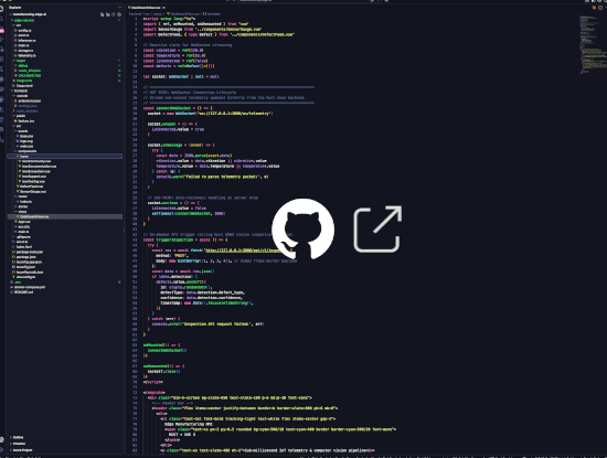 Manufacturing project preview on hover